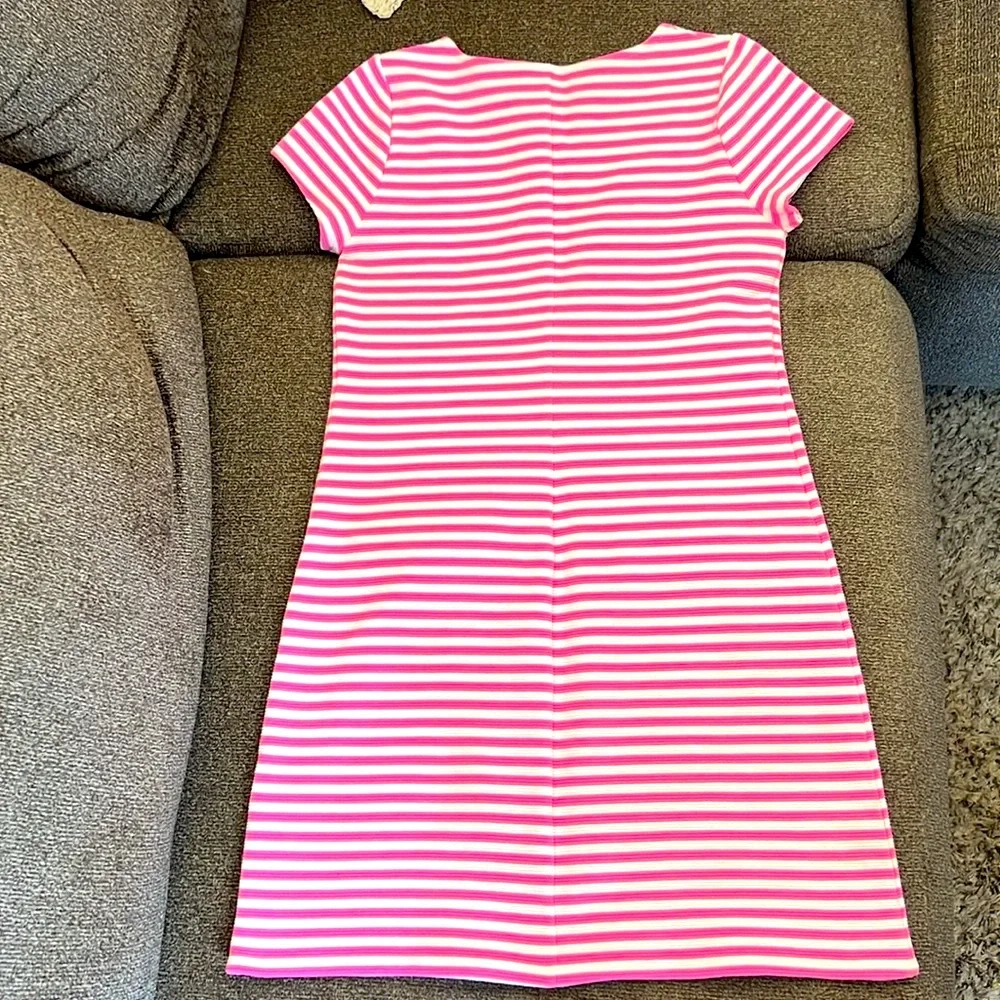 Lilly Pulitzer Little Layton Ottoman-Stripe‎ Shift Dress, Hotty Pink, Girls'